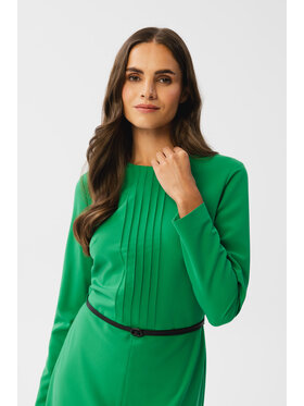 Stylove Stylove Každodenné šaty S347 Zelená Modern Fit