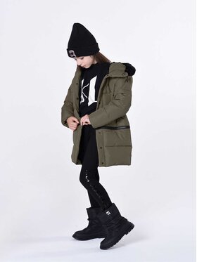 Karl Lagerfeld Kids Karl Lagerfeld Kids Legginsy Z14213 S Czarny Slim Fit