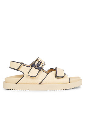 Tommy Hilfiger Tommy Hilfiger Sandały Rafia Sporty Sandal FW0FW07896 Beżowy
