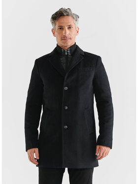 Pako Lorente Pako Lorente Płaszcz P22WF-7X-001 Czarny Classic Fit