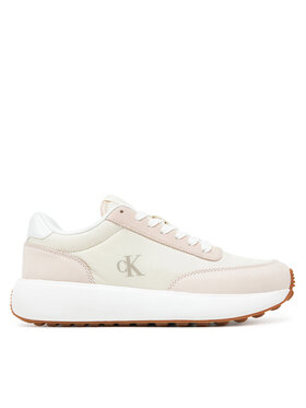 Calvin Klein Jeans Calvin Klein Jeans Снікерcи Athleisure Runner Laceup Mix Wn YW0YW01774 Білий