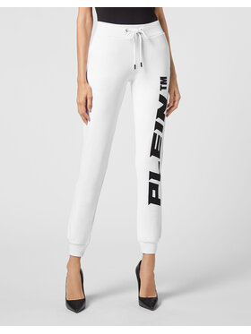 PHILIPP PLEIN PHILIPP PLEIN Teplákové kalhoty 3905 Bílá Jogger Fit