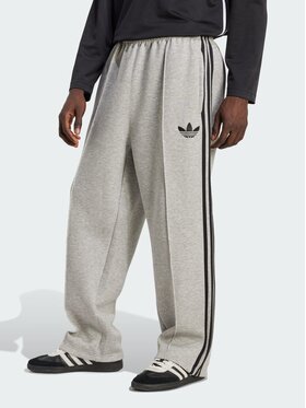 adidas adidas Spodnie materiałowe 155641 Szary Loose Fit