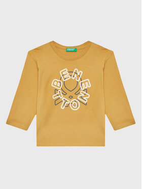 United Colors Of Benetton United Colors Of Benetton Majica 3ATNG105I Žuta Regular Fit