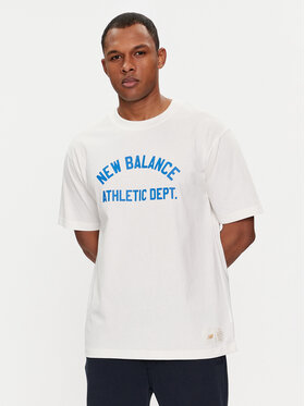 New Balance New Balance T-Shirt Greatest Hits MT41514 Bílá Relaxed Fit