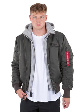 Alpha Industries Alpha Industries Kurtka bomber AI.183110-04-XL Szary Slim Fit