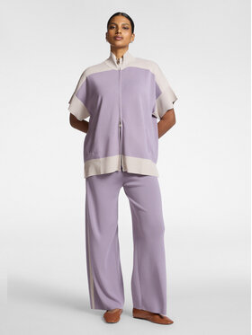 Elena Mirò Elena Mirò Spodnie materiałowe P622Z000149N0B2 Fioletowy Regular Fit