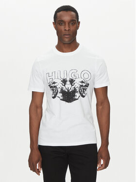 HUGO HUGO T-Shirt Durro 50538257 Biały Regular Fit