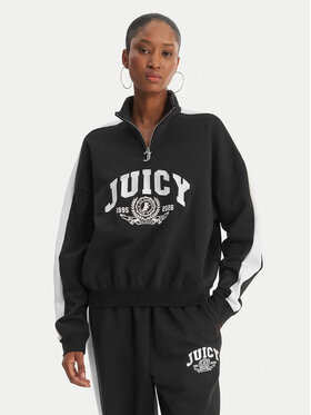Juicy Couture Juicy Couture Bluză College JCSAS126401 Negru Relaxed Fit