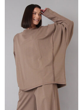 OPRA OPRA Bluza OP-INAS-BEIGE-BLUZA Beżowy Oversize