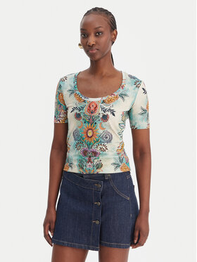 Just Cavalli Just Cavalli T-shirt 80PAHE02 CJ112 Šarena Slim Fit