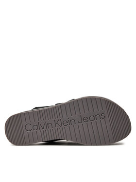 Calvin Klein Jeans Natikače Flatform Sandal Webbing In Mr YW0YW01361 Crna