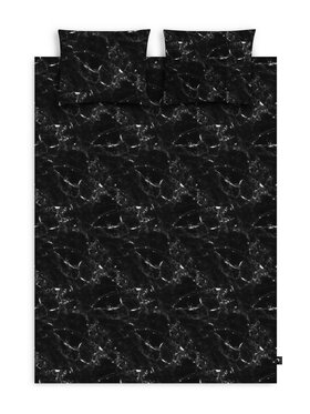 KIMO KIMO Komplet pościeli BLACK MARBLE Czarny