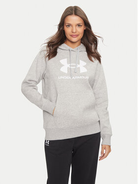 Under Armour Under Armour Μπλούζα Ua Rival Fleece Big Logo 1379501 Γκρι Loose Fit