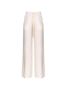 PINKO Pinko Spodnie dresowe PERDONO PANTALONE TWILL VISCOSA Różowy Regular Fit