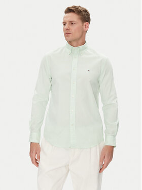 Tommy Hilfiger Tommy Hilfiger Cămașă MW0MW37550 Verde Regular Fit