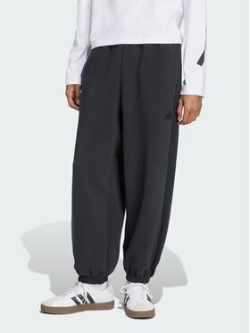 adidas adidas Spodnie materiałowe 154389 Czarny Loose Fit
