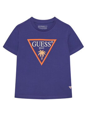 Guess Guess Tričko L6GI27 J1314 Fialová Regular Fit