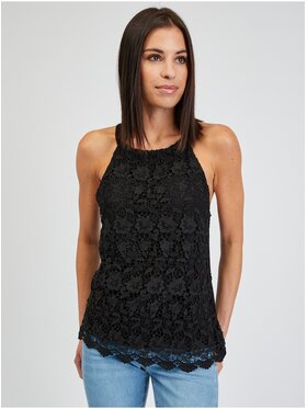 Orsay Orsay Tank top 102091660000__L Czarny Regular Fit