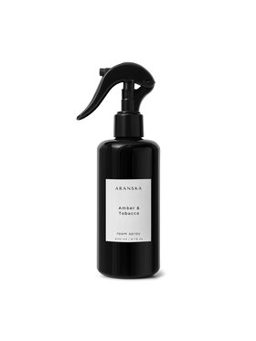 Aranska Aranska Room spray Amber & Tobacco room spray Czarny