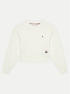 Tommy Hilfiger Tommy Hilfiger Sweter KG0KG08078 Écru Regular Fit