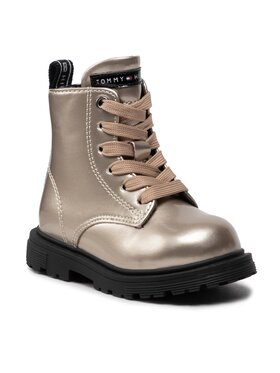 Tommy Hilfiger Tommy Hilfiger Trapery Lace-Up Bootie Platinum T1A5-32373-1483 M Złoty