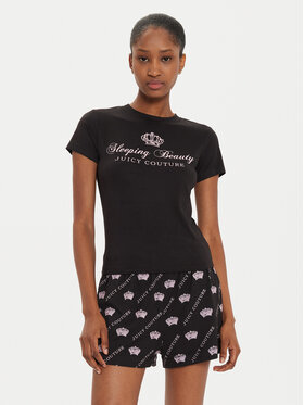 Juicy Couture Juicy Couture Pyžamo Binky & Buzz JCLPJ224511 Černá Relaxed Fit