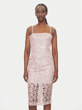 Fracomina Fracomina Coctailkleid FQ25SD2008W708N6 Rosa Slim Fit
