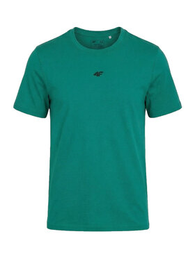 4F 4F T-Shirt 4FWSS26TTSHM3947 Zielony ciemny Regular Fit