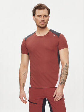 CMP CMP Koszulka techniczna 33N6687 Brązowy Regular Fit