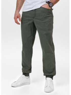 PITBULL PITBULL Spodnie dresowe Spodnie Jogger męskie WILLOW 3XL Zielony Regular Fit