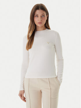 Guess Guess Blūze V6RI00 KD741 Écru Slim Fit