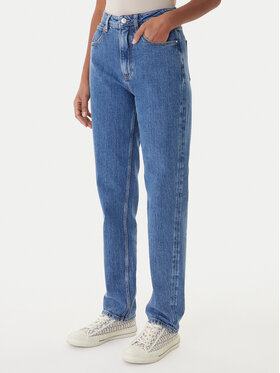 Guess Guess Blugi W2YA21 D4NH5 Albastru Mom Fit