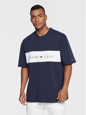 Tommy Jeans Tommy Jeans T-Shirt Printed Archive DM0DM14016 Granatowy Regular Fit