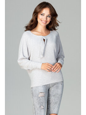 Lenitif Lenitif Bluzka K468 Szary Regular Fit