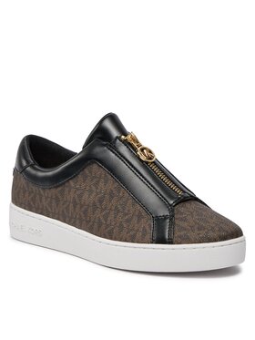 MICHAEL Michael Kors Tenisice Keaton Zip Slip On 43R4KTFP2B Smeđa