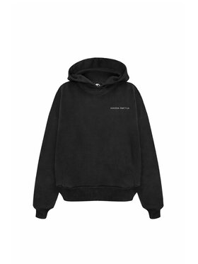 Magda Matyja Magda Matyja Bluza HOODIE BLACK Czarny Oversize