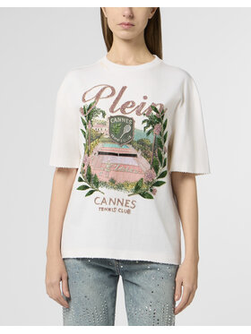 PHILIPP PLEIN PHILIPP PLEIN T-Shirt 30524 Bílá Over Fit