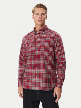 Tommy Hilfiger Tommy Hilfiger Koszula Oxford Tartan MW0MW44620 Czerwony Regular Fit