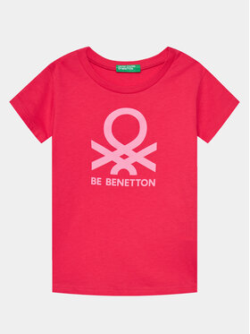 United Colors Of Benetton United Colors Of Benetton Tričko 3096G10D7 Ružová Regular Fit