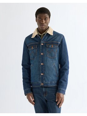 Wrangler Wrangler Kurtka jeansowa 112386933 Granatowy Regular Fit