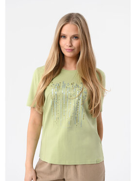 Volcano Volcano T-Shirt T-SEAR Zielony Regular Fit