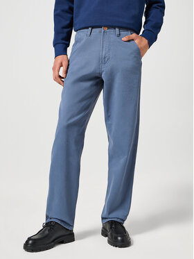 Wrangler Wrangler Chinosy CASEY JONES CHINO Niebieski Regular Fit