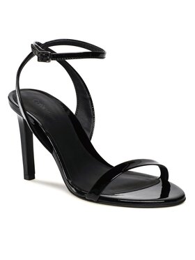 Calvin Klein Sandali Stilleto Sandal 90 - Patent HW0HW01632 Črna