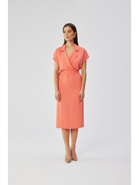 Stylove Stylove Večerní šaty S363 Oranžová Comfortable Fit