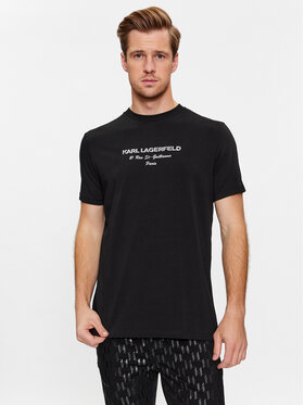 KARL LAGERFELD KARL LAGERFELD T-Shirt 755037 534221 Stříbrná Regular Fit
