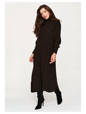 Makadamia Makadamia Sweter S181 Brązowy Loose Fit