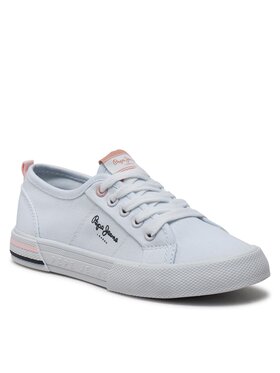 Pepe Jeans Tenis Superge Brady Basic G PGS30604 Bela