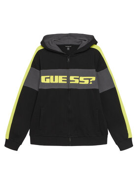 Guess Guess Μπλούζα L6RQ04 KA6R4 Μαύρο Regular Fit