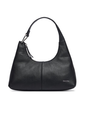 Calvin Klein Calvin Klein Handtasche Slouchy Leather Shoulder Bag LV04F3657G Schwarz